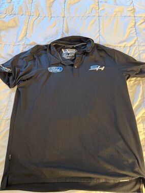 NASCAR Ford Black Men’s Polo with SH and Ford Logos